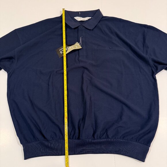 Vintage Classics by Palmland Golf Long Sleeve Polo Shirt 3XL Navy Blue NWT - Picture 4 of 9